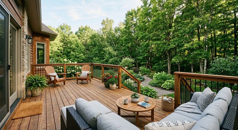Cedar Deck Installation in Stamford, CT
