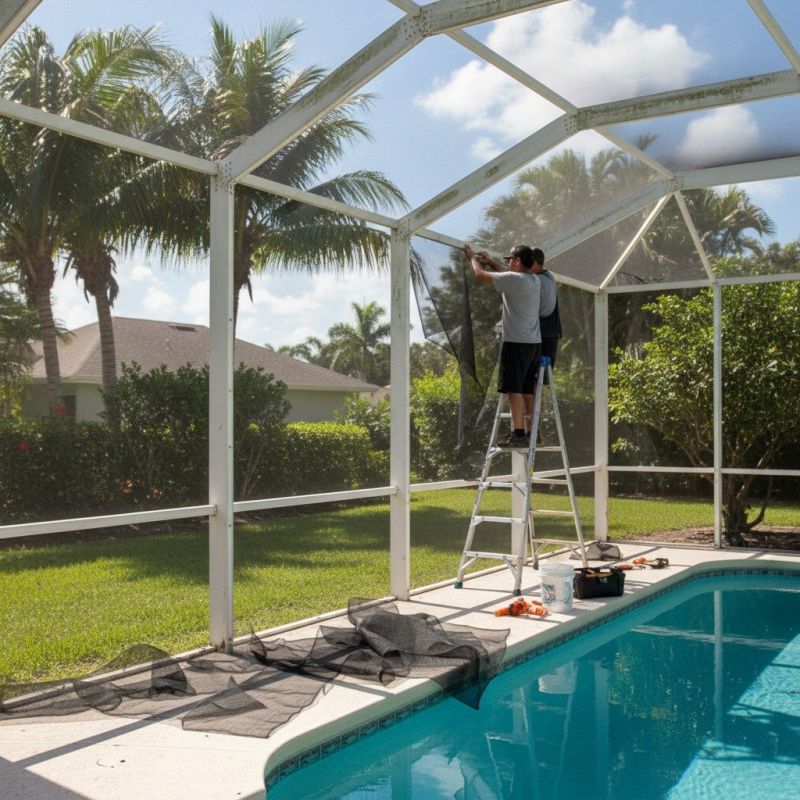 Pool Cage Screen Repair